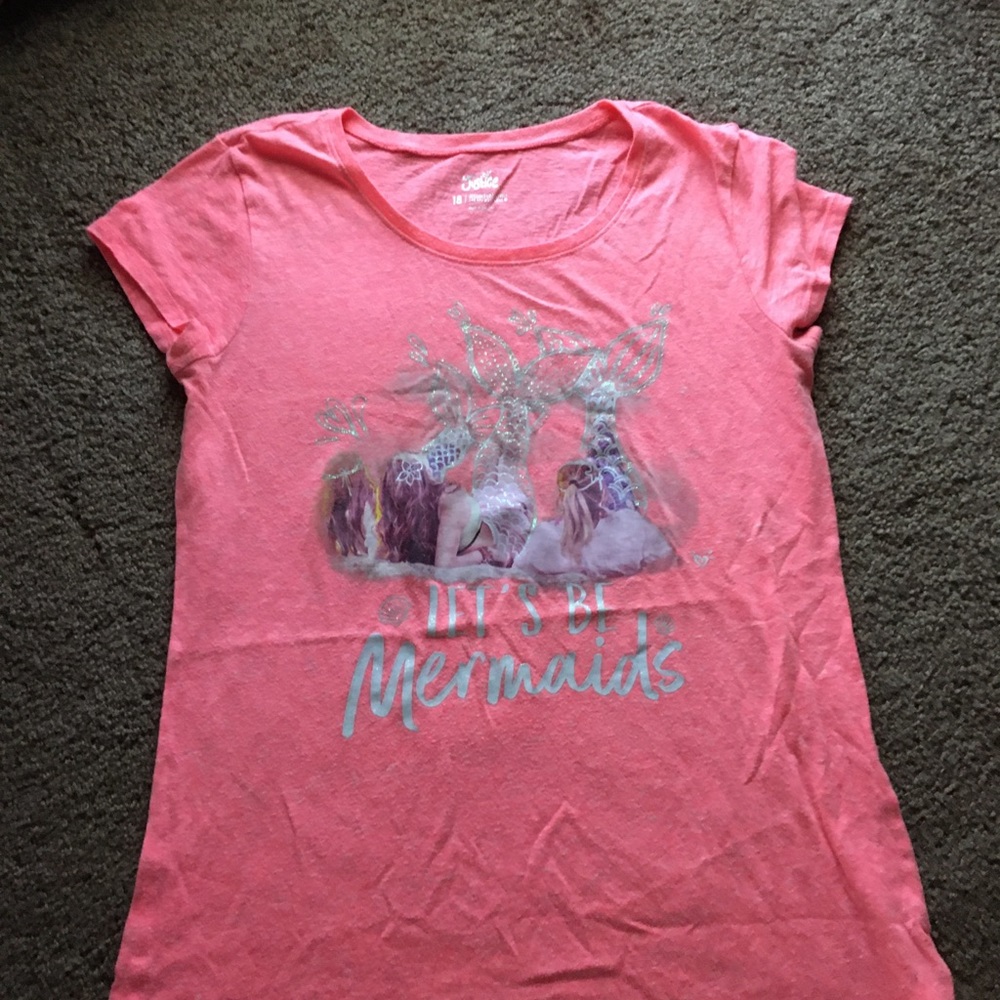 Justice Glitter Mermaid Tee
